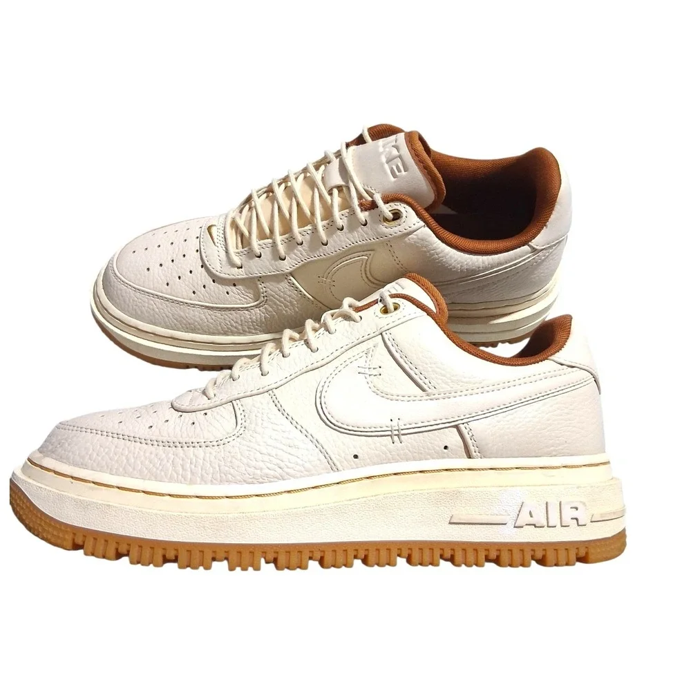 Nike Air Force 1 Low Luxe Pearl Pecan Mens size 10.5 Classic Streetwear Sneakers
